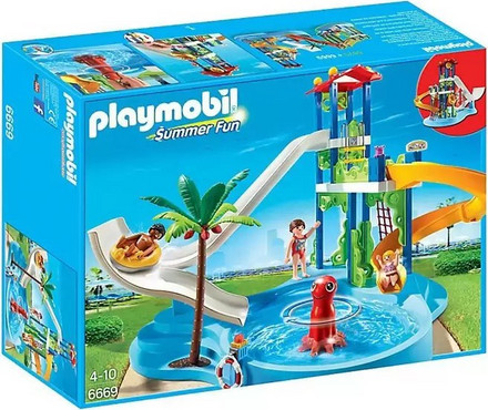 Playmobil Summer Fun Aqua Park με Νεροτσουλήθρες για 4-10 Ετών 6669
