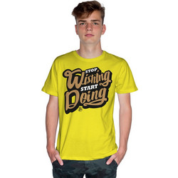 Stop Wishing Start Doing (Κοντομάνικο Ανδρικό / Unisex) - Lemon