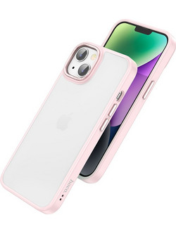 Hoco Golden Shield Frosted Back Cover Pink (iPhone 14 Plus)
