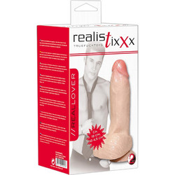 You2Toys Realistixxx Real Lover Ρεαλιστικό Dildo με Βεντούζα & Όρχεις 19cm Flesh
