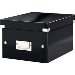 Κουτί Αρχειοθέτησης Leitz Click & Store με Καπάκι Μαύρο 60450095