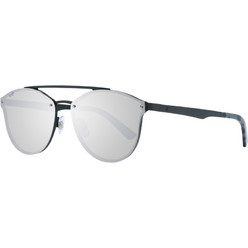 Web WE0189 02C Ανδρικά Γυαλιά Ηλίου Aviator Μεταλλικά Μαύρα με Γκρι Καθρέπτη Φακό