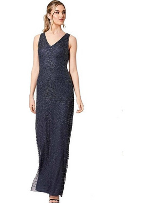 Angeleye Maxi Καλοκαιρινό Φόρεμα Μπλε S023487