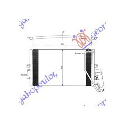 Ψυγειο A/C BENZ-ΠΕΤΡ 01- (59x36,2x20) Saab 9.5 05-10 - 702106410