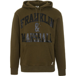Franklin & Marshall Ανδρικό Φούτερ Fleece με Κουκούλα & Τσέπες Χακί JM5010.000.2004P01-119