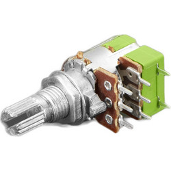 Panel Mount 10K Dual Linear Potentiometer w/ On-Off Switch - 10K Dual Linear w/ Switch