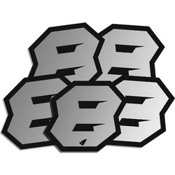 ΑΥΤΟΚΟΛΛΗΤΑ ΜΗΧΑΝΗΣ MOTOCROSS & ENDURO RACING Νo. 8 ΑΣΗΜΙ UFO AD02481-S8