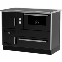 Alfa Plam Alfa Term 35 Anthracite-Right Ξυλόσομπα Καλοριφέρ με Φούρνο 32kW