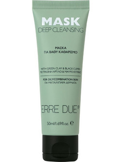 Erre Due Deep Cleansing Κρεμώδης Μάσκα Προσώπου με Άργιλο 50ml