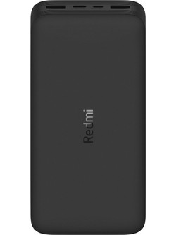 Xiaomi Redmi Power Bank 20000mAh 18W με 2 Θύρες USB-A & Θύρα USB-C Black
