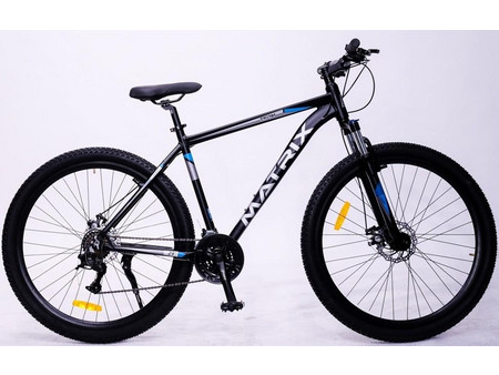 Matrix Team Mountain Bike 29" Αλουμινίου με 21 Ταχύτητες και Δισκόφρενα Μαύρο Μπλε