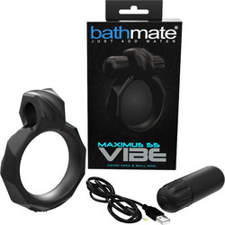 Bathmate Maximus 55 Ελαστικό Δαχτυλίδι Πέους Σιλικόνης με Δόνηση Μαύρο