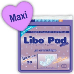 Libo Pad Ultra Maxi Plus Σερβιέτες Ακράτειας 28τμχ