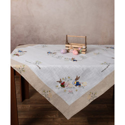 Πασχαλινό τραπεζομάντηλο (140cm x 180cm) 6386-1 Silk Fashion