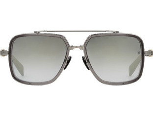 Balmain BPS108B 108B Ανδρικά Γυαλιά Ηλίου Τετράγωνα Μεταλλικά Γκρι με Aσημί Degradee Φακό