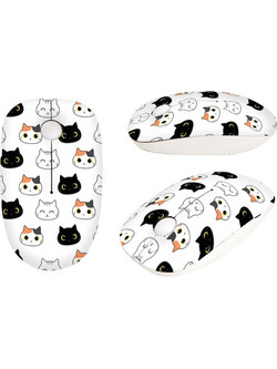 iTotal XL2448 Cats Ασύρματο Ποντίκι White