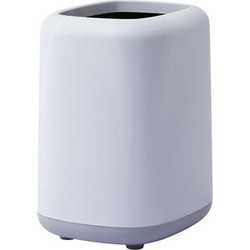 Household Kitchen Office Double-layer Trash Can(Grey) (OEM)