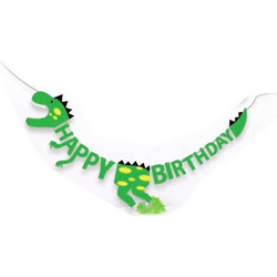 Γιρλάντα Happy Birthday 2.5m Δεινόσαυρος