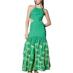 Lace Midi Καλοκαιρινό Φόρεμα για Γάμο / Βάπτιση Πράσινο Μ-8436