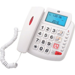 IQ DT-891CID Ενσύρματο Τηλέφωνο με Ανοιχτή Ακρόαση Λευκό
