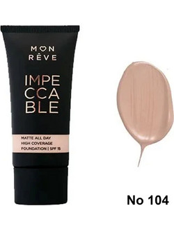 Mon Reve Impeccable Matte All Day 104 Liquid Foundation 30ml