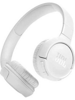 JBL Tune 520 Ασύρματα Bluetooth Ακουστικά On Ear με Noise Canceling Λευκά