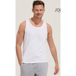 Sols Crusader TT 03980 Αμάνικο οργανικό T-shirt Jersey 150γρ. 100% Οργανικό Βαμβάκι πενιέ WHITE-102