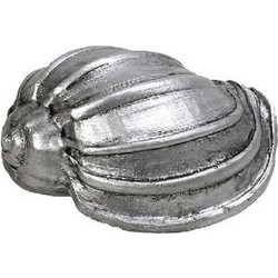 Διακοσμητικό Κοχύλι MT2734K6 7x4,2x3cm Silver Espiel Πολυρεσίνη