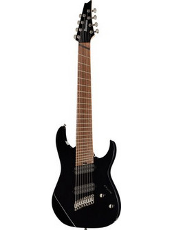 Ibanez RGMS8 Black Ηλεκτρική Κιθάρα ST Style με HH Μαγνήτες και Ταστιέρα Jatoba 8 Χορδών