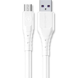 Wekome Super Fast 6A MicroUSB/USB Data Cable 3m WDC-152 Λευκό