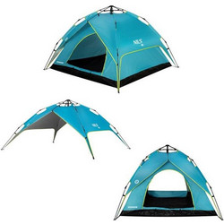 NILS Camp NC7819 Blue Αυτόματη Σκηνή Camping Ιγκλού 3 Ατόμων 3 Εποχών
