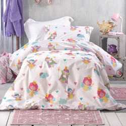 Rythmos Σετ Παιδικά Σεντόνια Μονά Βαμβακερά 160x260 Fairies 3τμχ