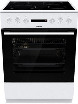 Korting KEC6A40WPG Κουζίνα Ηλεκτρική 71lt με Κεραμικές Εστίες 60cm
