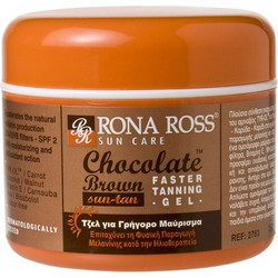 Rona Ross Chocolate Brown Faster Tanning Gel Spf2 150ml