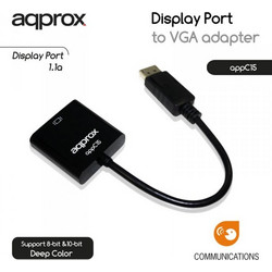Aqprox ADAPTER DISPLAY PORT M/ VGA F APPC15