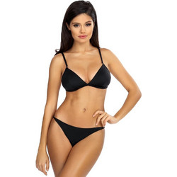 Lorin Bikini Set Τριγωνάκι Brazil Μαύρο L-1114