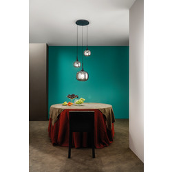 LUCE Jaipur Κρεμαστό Φωτιστικό Οροφής E14 Γκρι 8031414889433