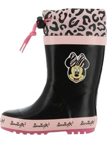 DISNEY MINNIE MOUSE RAIN BOOTS MN009298 BLACK/PINK