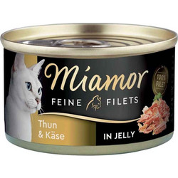 Finnern Miamor Feine Filets Adult with Tuna & Cheese in Jelly 100gr