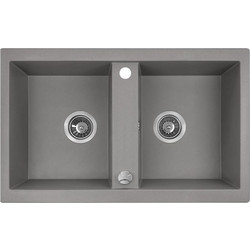 Laveo Barbados SBB 520T Νεροχύτης Γρανίτη Γκρι 48x78cm