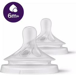 Philips Avent Natural Response SCY966/02 Θηλή Σιλικόνης για Μπιμπερό 6m+ Υ-Cut 2τμχ
