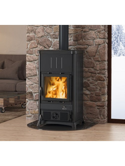La Nordica Fedora Steel Anthracite Black Ξυλόσομπα 8.3kW