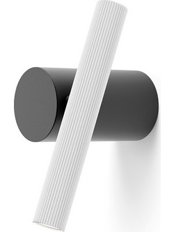 LUCEPLAN Luceplan Doi Black White Ribbed Σποτ Οροφής Τοίχου - Κινούμενα LED (1A050ADW0098)