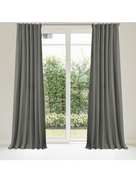 Palatex Κουρτίνα Συσκότισης με Τρέσα 140x270 Dora Metal
