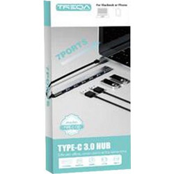 Treqa C730 USB Hub 3.0 USB-C με 7 Θύρες USB-A
