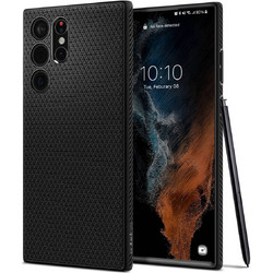 Spigen Liquid Air Back Cover Black (Galaxy S22 Ultra)