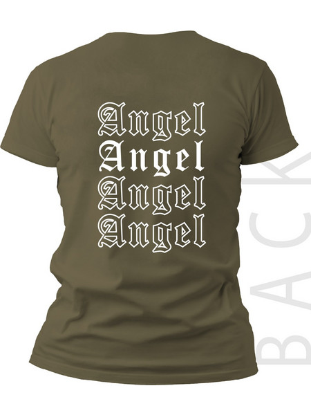 T-shirt με τύπωμα angel πράσινο