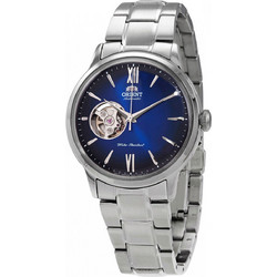 Orient Bambino Ανδρικό Ρολόι Αυτόματο με Ασημί Μεταλλικό Μπρασελέ RA-AG0028L10B