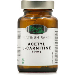 Power Health Platinum Range Acetyl L-Carnitine Συμπλήρωμα Διατροφής με Καρνιτίνη 500mg 30 Κάψουλες