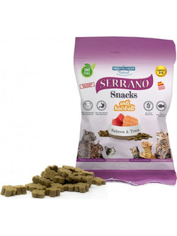 Mediterranean Natural Serrano Anti-Hairball Salmon & Tuna 50gr